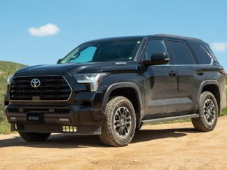 toyota sequoia with eibach lift kit suspension.